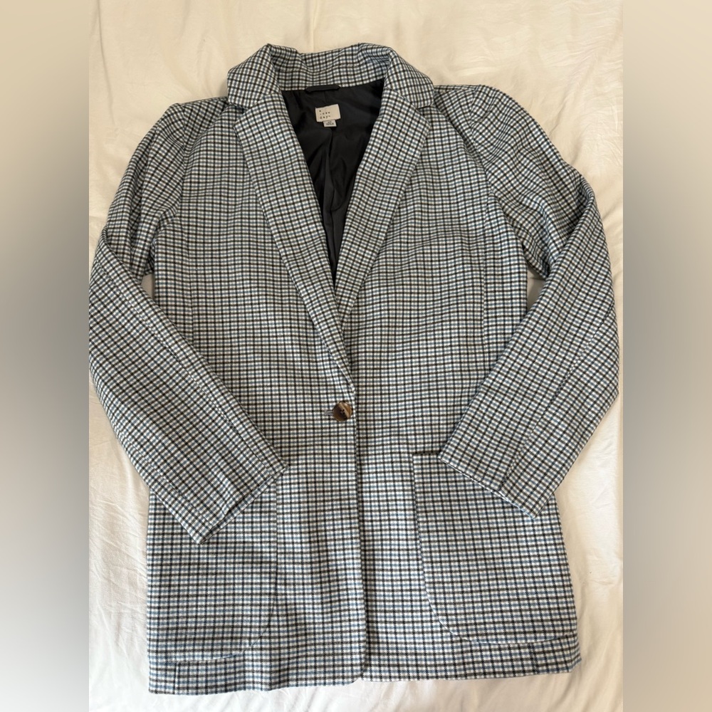 A new day houndstooth one button blazer